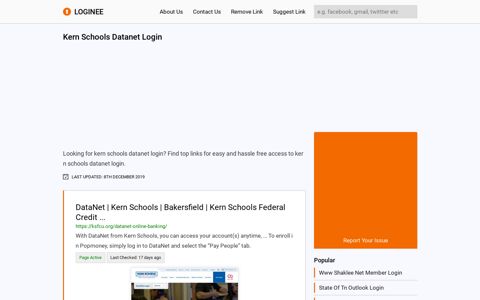 Kern Schools Datanet Login