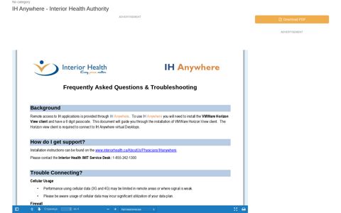 IH Anywhere - Interior Health Authority | Manualzz