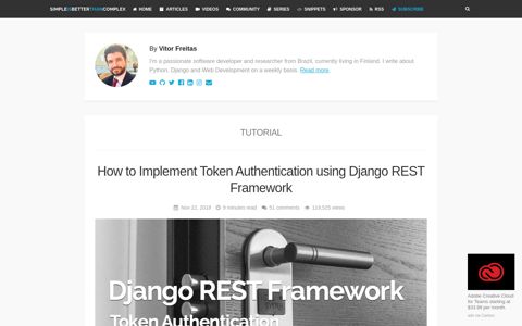 How to Implement Token Authentication using Django REST ...