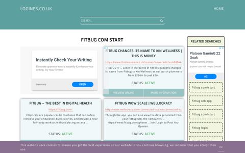 fitbug com start - General Information about Login