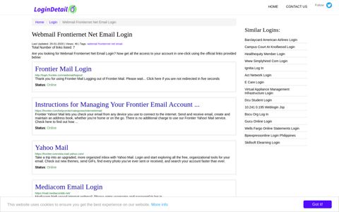 Webmail Frontiernet Net Email Login Frontier Mail Login - http ...