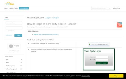 How do I login as a 3rd party client in FLYdocs? - Powered by ...