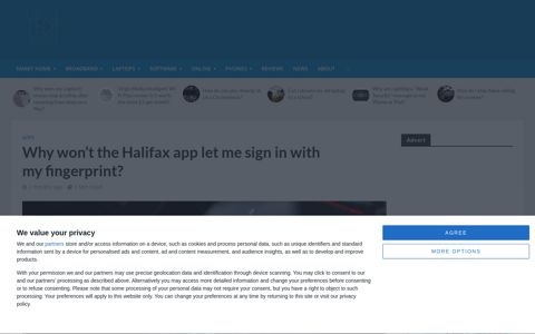 Why won't the Halifax app let me sign in with my fingerprint ...