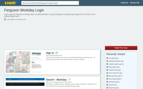 Ferguson Workday Login - Loginii.com