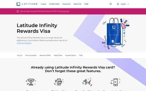 Latitude Infinity Rewards Credit Card | Latitude Financial