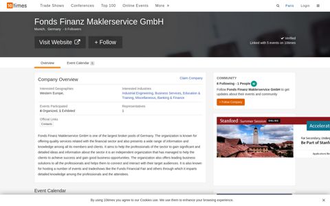 Fonds Finanz Maklerservice GmbH, Munich, Germany - 10Times