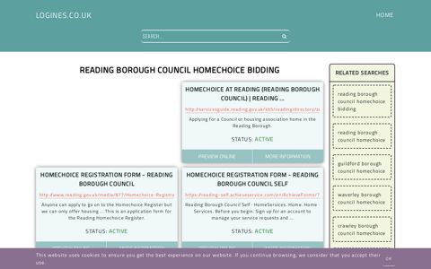 reading borough council homechoice bidding - General Information ...