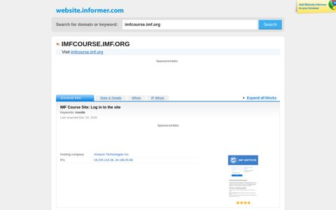 imfcourse.imf.org at WI. IMF Course Site: Log in to the site