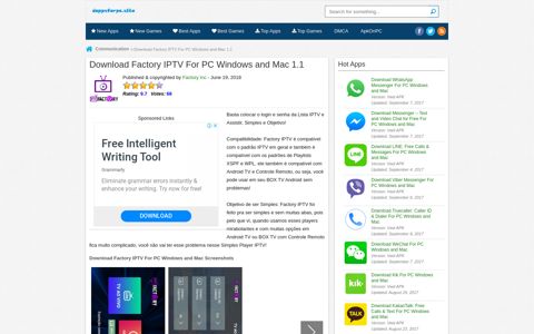 Download Factory IPTV For PC Windows and Mac APK 1.1 ...