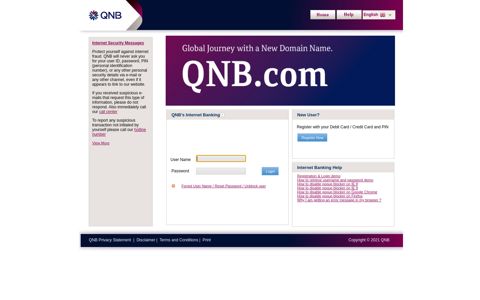 QNB Online Internet Banking