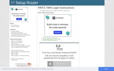 Login to FRITZ 7490 Router - SetupRouter