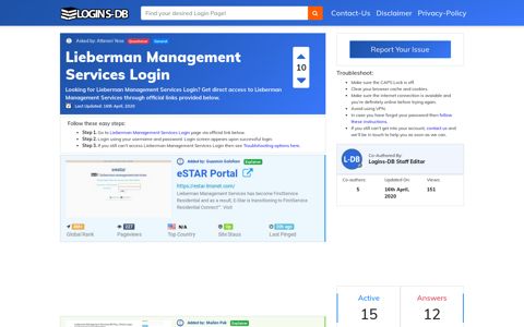 Lieberman Management Services Login - Logins-DB