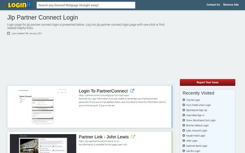 Jlp Partner Connect Login - Loginii.com