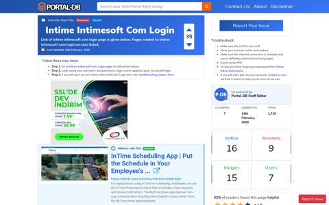 Intime Intimesoft Com Login - Portal-DB.live