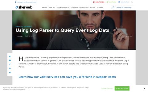 How to Use Log Parser to Query Event Log Data - Sherweb