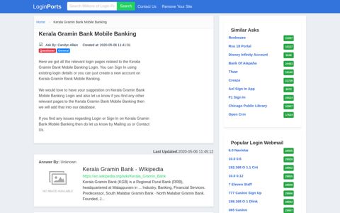 Login Kerala Gramin Bank Mobile Banking or Register New ...