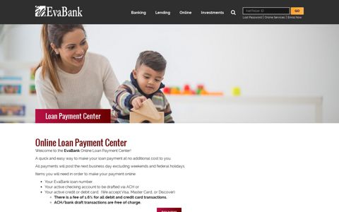 Loan Payment Center › Eva Bank