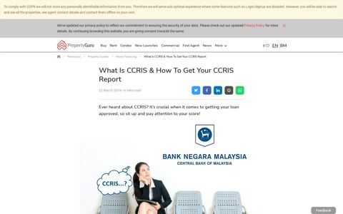 What is CCRIS and How to Get Your CCRIS Report ...