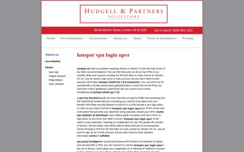 hotspot vpn login upvr - Hudgell and Partners Solicitors