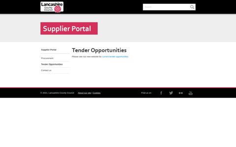 Supplier Portal - Tender Opportunities