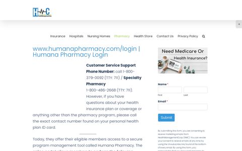 www.humanapharmacy.com/login | Humana Pharmacy Login