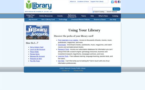 Using Your Library - HCPL
