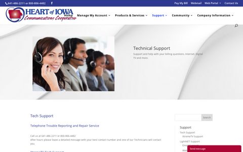 Tech Support | Heart of Iowa