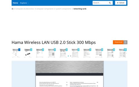 Hama Wireless LAN USB 2.0 Stick 300 Mbps - manualzilla.com