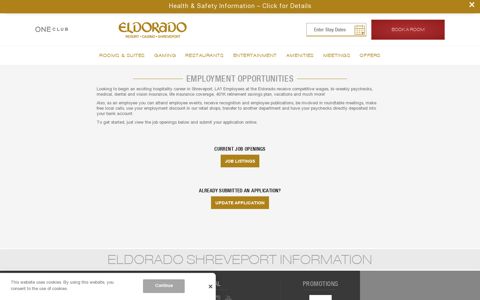 Employment Opportunities | Eldorado Shreveport