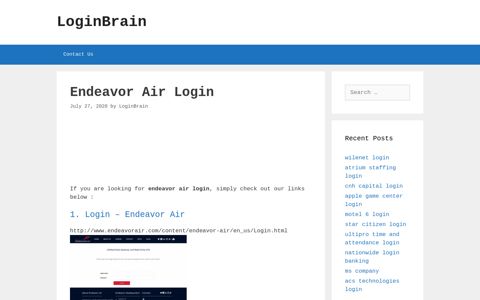 Endeavor Air - Login - Endeavor Air - LoginBrain