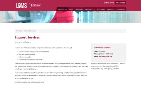 Support Services - LDMS
