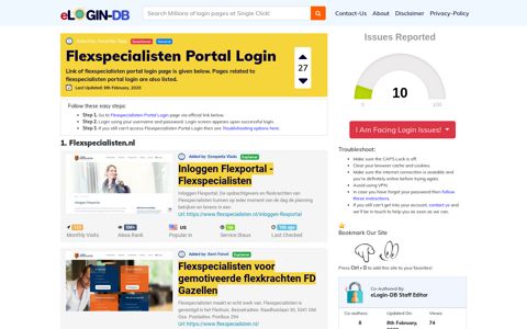 Flexspecialisten Portal Login