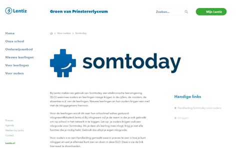 Somtoday - Lentiz | Groen van Prinstererlyceum