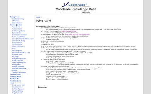 Using FXCM - CoolTrade Knowledge Base - Google Sites