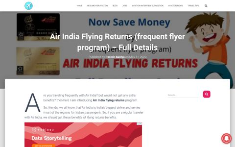 Air India Flying Returns (frequent flyer program) – Full Details