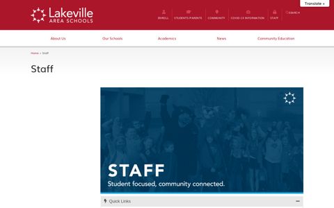 Staff - Lakeville Area Public Schools