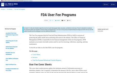 FDA User Fee Programs | FDA