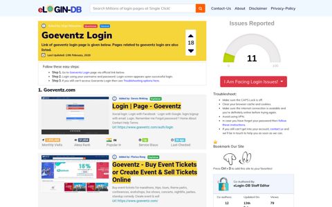 Goeventz Login - A database full of login pages from all over the ...