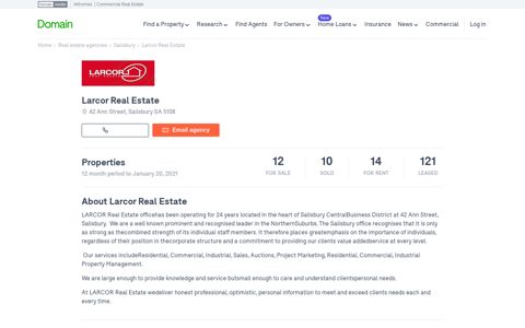 Larcor Real Estate | Real Estate Agency in Salisbury, SA 5108