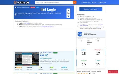 Iibf Login - Portal-DB.live