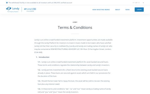 Terms & Conditions - Lendy