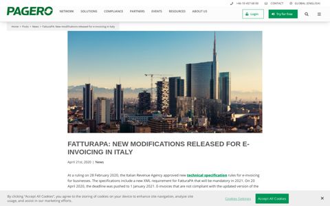 FatturaPA: New modifications released for e-invoicing in Italy