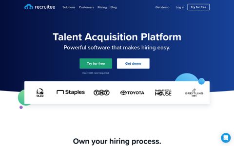 Recruitee: Recruitment Software - Talent Acquisition Platform