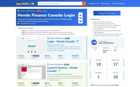Honda Finance Canada Login - Logins-DB