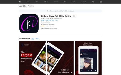 ‎Kinkoo: Kinky, Fet BDSM Dating on the App Store