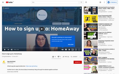 How to sign up to: HomeAway - YouTube