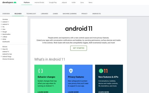 Android 11 | Android Developers