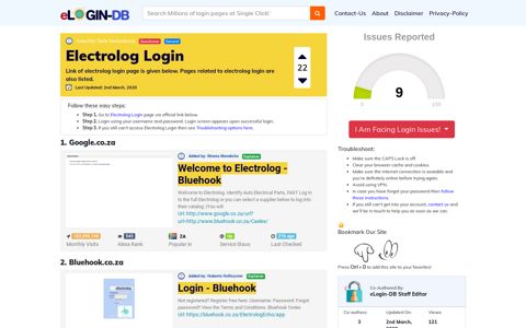 Electrolog Login - A database full of login pages from all over ...