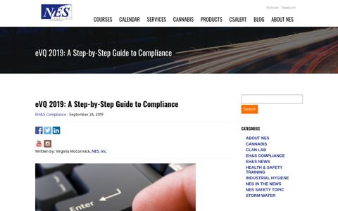 eVQ 2019: A Step-by-Step Guide to Compliance - NES