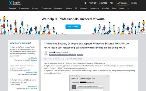 A Windows Security Dialogue box appears Windows Security ...